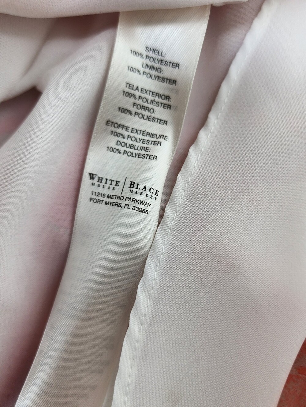 WHBM Sleeveless Floral High-Low Maxi Dress White Pink Sleveless Chiffon Size 00 - Picture 14 of 14